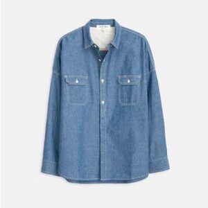 Alex Mill Chambray denim cotton long sleeve shirt . Size XS